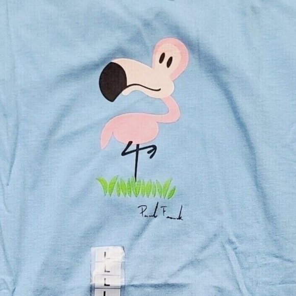 Paul Frank Tops - Vintage Paul Frank Tshirt, Womens, Arthur the Flamingo, Blue, Large
